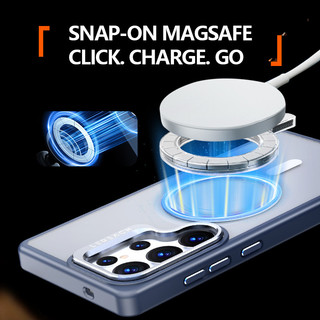 Ốp Lưng Từ Tính Lereach Cho Samsung Galaxy S26 Ultra Plus S25 Ultra S24 Ultra S25 FE Acrylic + TPU Vỏ Điện Thoại Tất Cả Xung Quanh Chống Sốc Màu Sáng