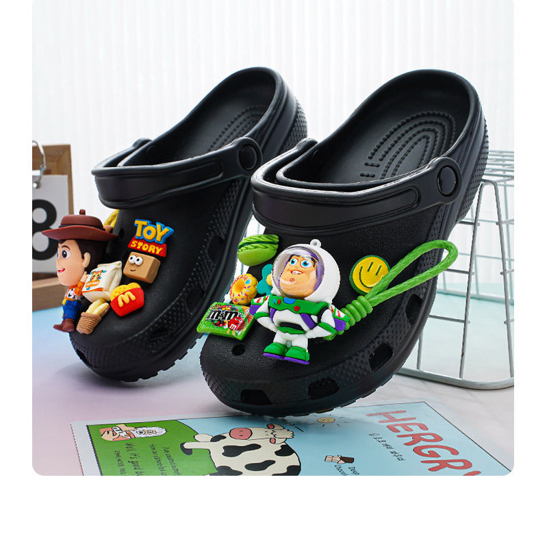 Phụ Kiện Lỗ Giày Ba Chiều Buzz Lightyear Câu Chuyện Đồ Chơi, Phù Hợp Crocs, Tháo Rời, Busch, Zhibixing, Hoa