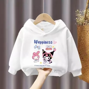 Trẻ Em My Melody Kuromi Hoạt Hình Áo Khoác Dài Tay Dễ Thương Phong Cách Đường Phố