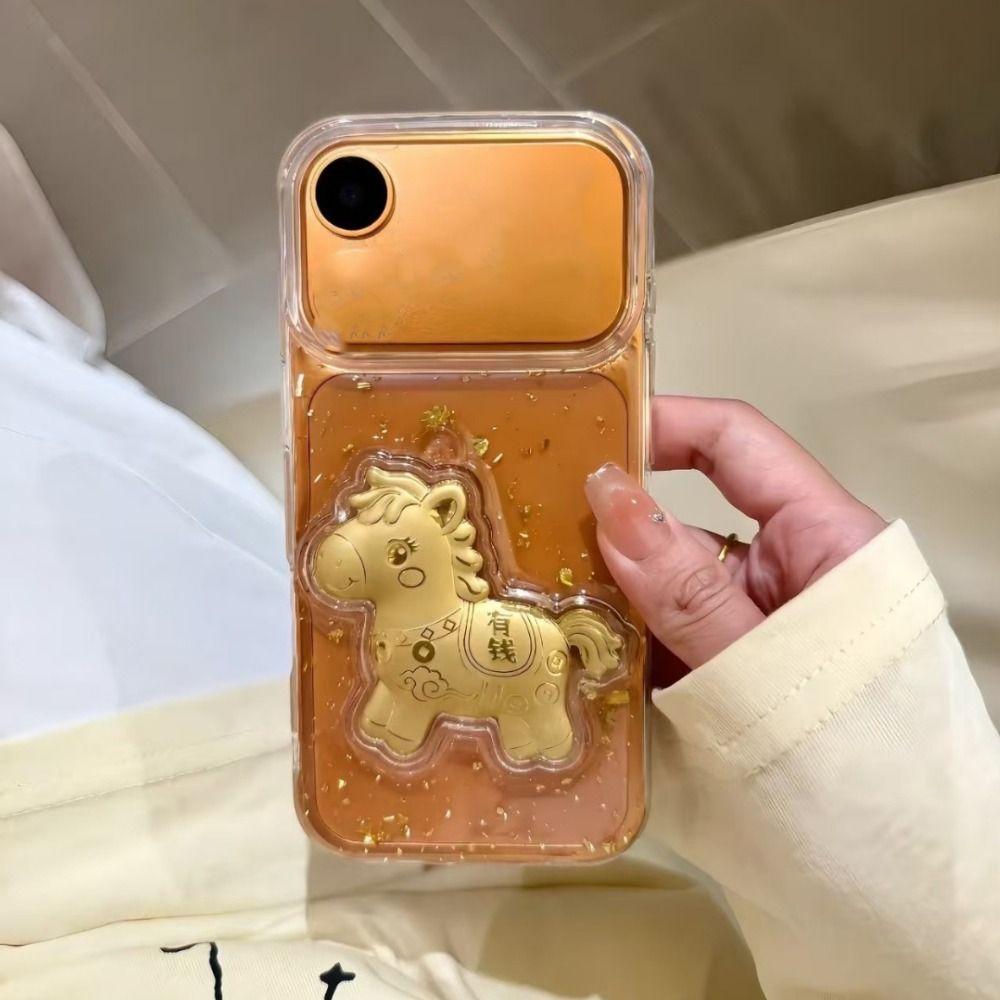 Phụ kiện ngựa vàng GOJO - Móc Khóa và Mặt Dây Chuyền DIY Phong Cách Trung Quốc Kawaii cho Tết Nguyên Đán