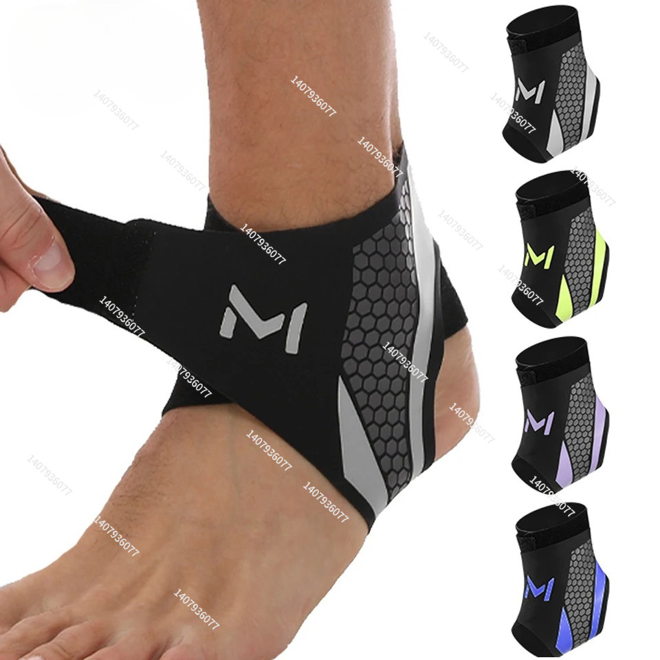 1 cái băng quấn mắt cá chân hỗ trợ đàn hồi dành cho nam và nữ, tăng cường sức mạnh bàn chân, bao gồm băng quấn cổ tay