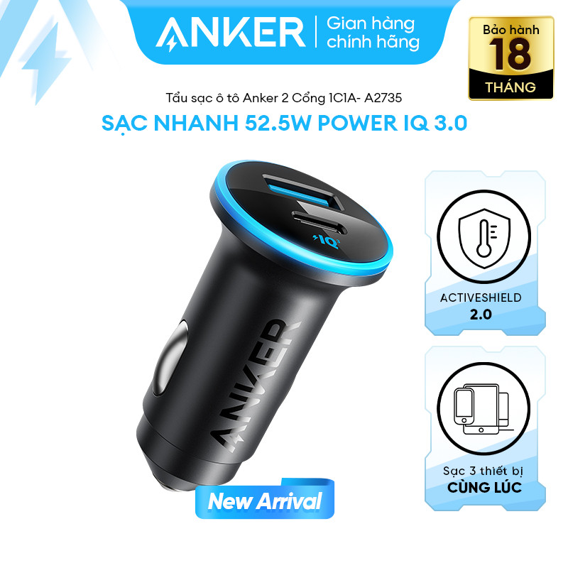 Tẩu sạc xe hơi Anker A2735