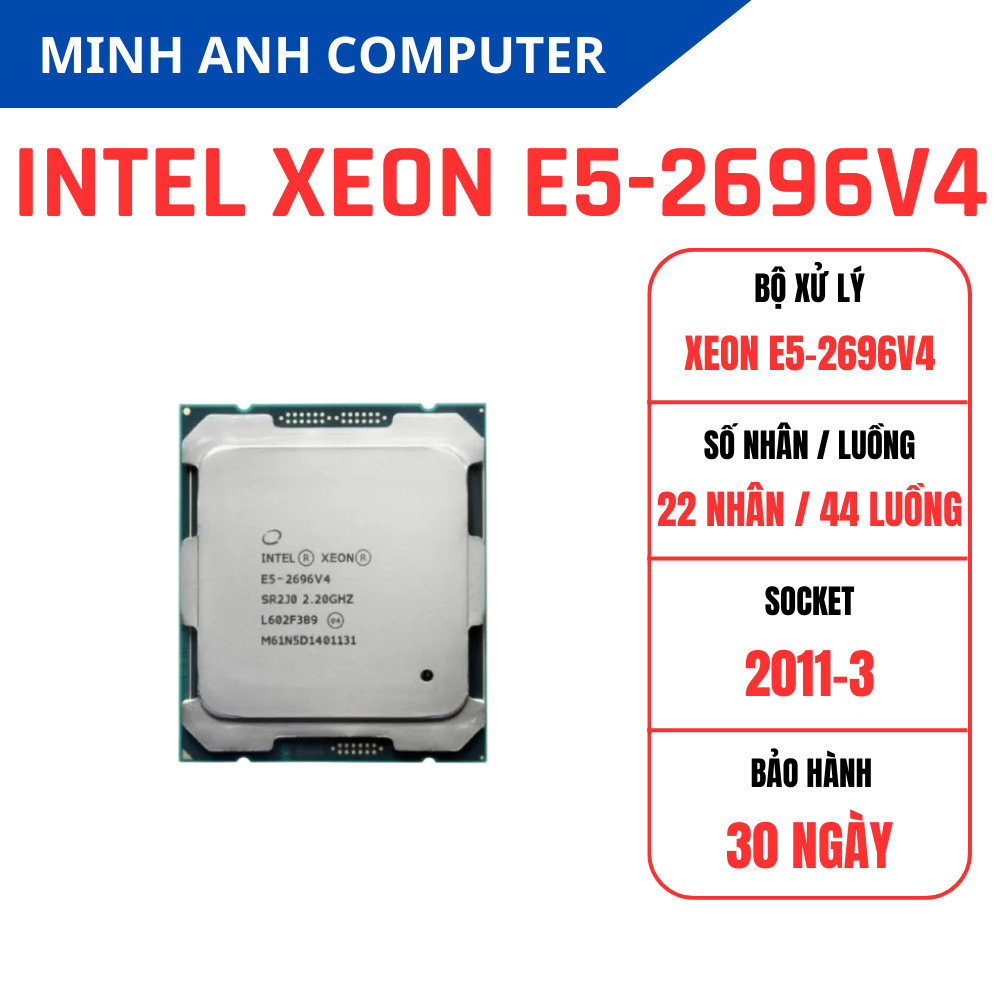 CPU Intel Xeon E5 V4 – 2686v4 , 2696V4 – Server X99 | Shopee Việt Nam