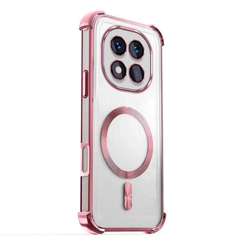 Dành Cho Xiaomi Redmi Note 15 Pro + Note15 Pro PLus 5G 2025 Vỏ Điện Thoại Mạ Điện Bốn Góc Chống Rơi Băng Từ Tính Tản Nhiệt Vỏ Điện Thoại