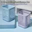 Dụng cụ sắp xếp bàn làm việc TUYỆT VỜI, Hộp đựng bút dung tích lớn bằng nhựa, Hộp đựng cọ trang điểm họa tiết rỗng hình vuông đơn giản dành cho học sinh