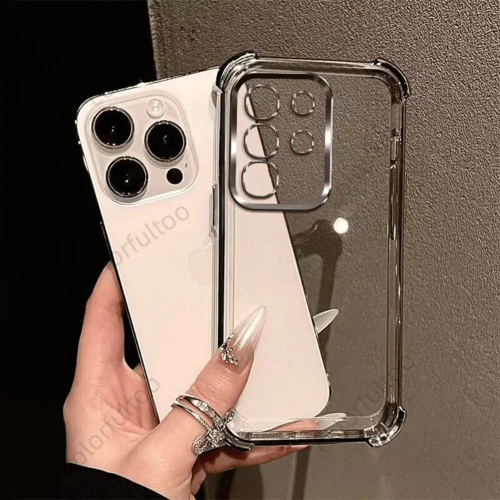 Ốp Màu Trong Suốt Cho Realme C85 5G, Cho Realme C85 Pro C 85Pro và RealmeC85 4G 5G, Ốp Điện Thoại TPU Trong Suốt Mạ Điện, Chống Sốc, Bảo Vệ Và Mềm Mại, Ốp Lưng