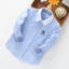 Cotton Nguyên Chất Mùa Xuân Thu Quần Áo Nhỏ Vừa Lớn Trẻ Em Ve Áo Áo Dài Tay Áo
