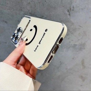 Dành Cho IPhone17 16 15 14 13 12 11 ProMaxX XR XSMax 78 Plus Cao cấp Smiley Emoji Cửa sổ lớn trường hợp điện thoại
