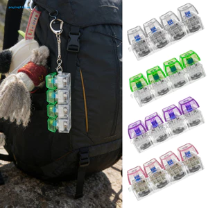 Poyingtis Đèn Led Bàn Phím Fidget Đồ Chơi Nút Giảm Căng Thẳng 4 Trong 1 Clicker Móc Khóa Ngón Tay Giải Nén Bàn Đồ Chơi Cho Trẻ Em Và Người Lớn Di Động Cảm Giác Chìa Khóa Nhấn Vui Vẻ