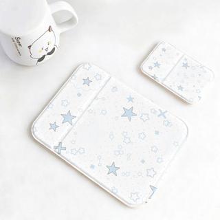 Xanh sao dưới nền xanh Xanhươi Trai Điểm Xanh sao dướp Mini Thỏ Xanh Bền Đẹp Dễ Mang Theo