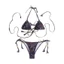 Đồ bơi xẻ ren in hình Bikini ba vòng gợi cảm dành cho nữ