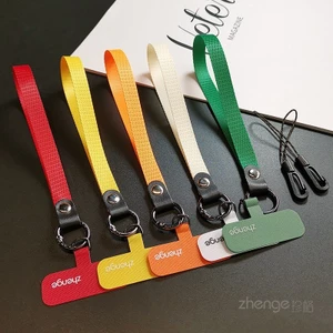 Điện Thoại Di Động Dây Đeo Cổ Tay Ngắn Phong Cách Không Bị Tắc Rộng Dây Đeo Bện Mạnh Bền Ngoài Trời Leo Núi Du Lịch Chống Mất