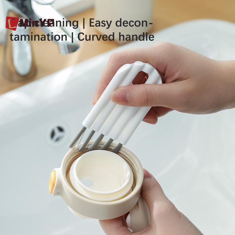 CMinYP Đa Năng Nắp Cốc Bàn Chải Crevice Dụng Cụ Vệ Sinh Treo Tiện Ích Để Vệ Sinh Nhà Tay Cầm Cong Bàn Chải Làm Sạch Vinh Quang