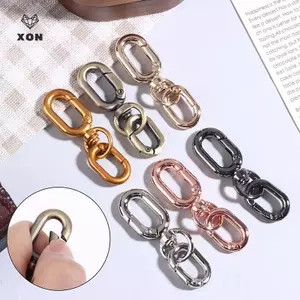 2 Chiếc Kẹp Khóa Xoay Hai Đầu Kim Loại Tôm Hùm Móng Vuốt Móc Khóa Làm Đồ Thủ Công DIY Phụ Kiện [Mina]