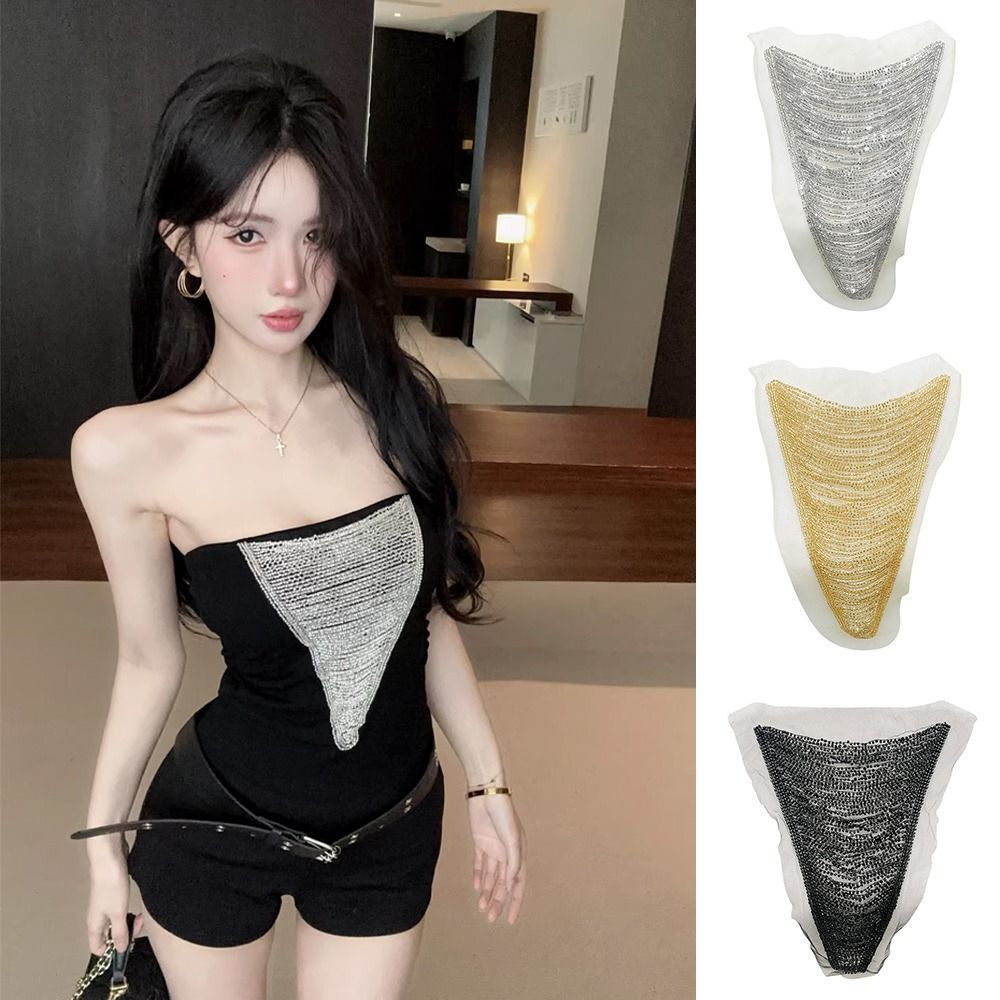 TRACEILLOIAN Táo Đính Hạt Thêu Thủ Công Handmade, May Trên Cổ Áo, Dự Án DIY, Thời Trang Retro