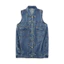 Áo Vest Denim bé gái mùa hè phong cách mới cho trẻ em Áo khoác thời trang không tay màu trơn
