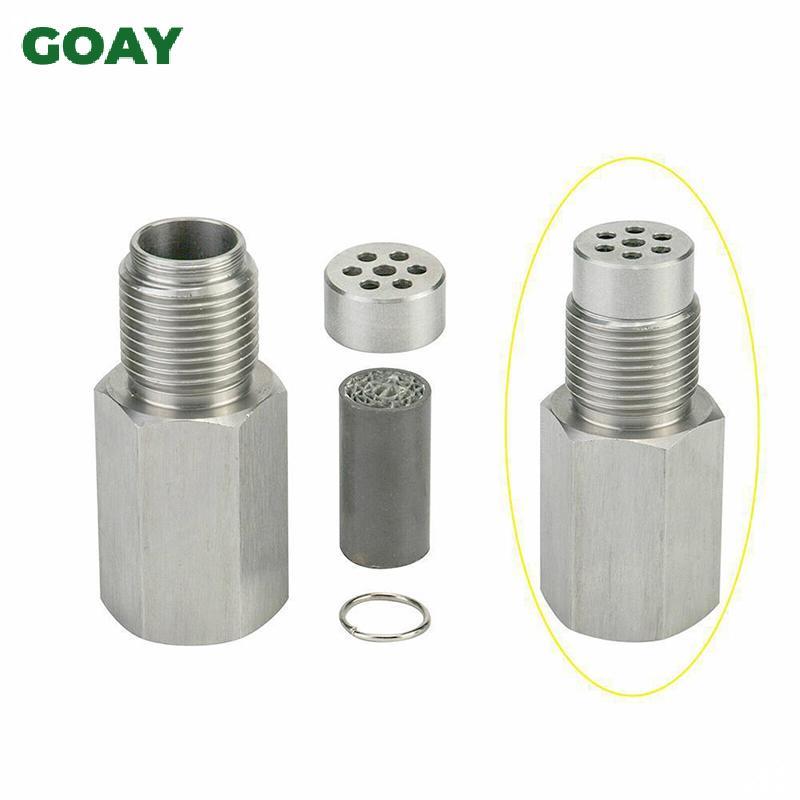 GOAY M18 * 1.5 O2 Miếng đệm cảm biến oxy CEL Eliminator, Đèn động cơ Che, Trình mô phỏng xúc tác Mini, Bộ chuyển đổi bằng thép không gỉ 304 VN