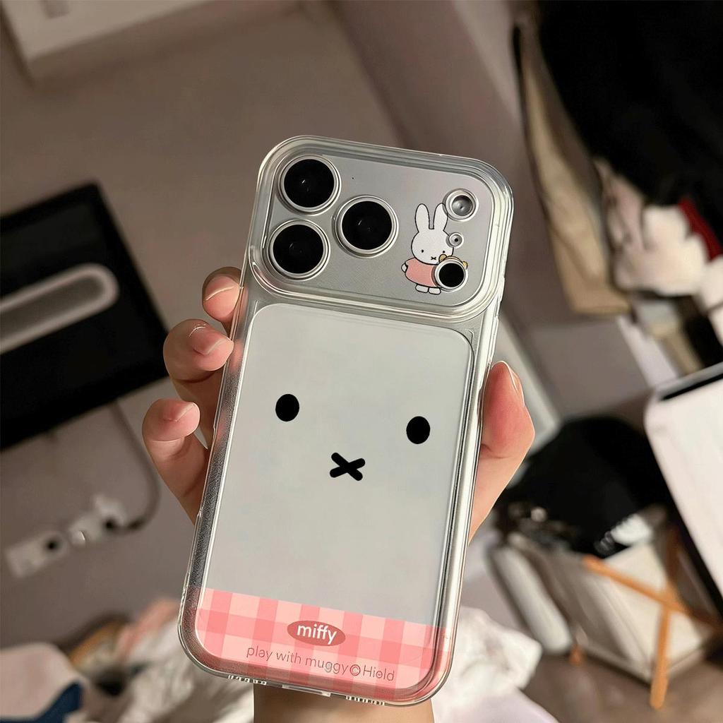 Kotak pelindung iPhone 17/16 cangkang telefon iPhone 14/13Promax, pelindung kartun comel