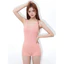 Bộ đồ bơi one-piece nữ màu trơn backless, kiểm soát vòng eo, phù hợp đi biển