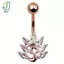 Thép Không Gỉ và Pha Lê Zircon - Nhẫn Rốn Bụng Nút Thời Trang