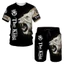 Áo Thun và Quần Short In Hình Sư Tử 3D Unisex - Trang Phục Hàng Ngày