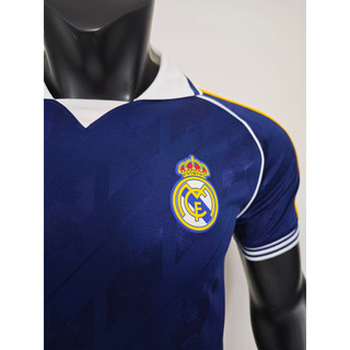 2026 – 27 Áo đấu phiên bản cầu thủ thông thường của Real Madrid (Xanh dương) – Vải thoáng khí cao cấp, Cá nhân hóa với tên và số của riêng bạn, Size S – 2XL