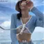 DAYBREAK Áo khoác cardigan mỏng, Áo len dệt kim bằng vải Polyester dài tay, Áo len dệt kim dài tay màu trơn dành cho nữ