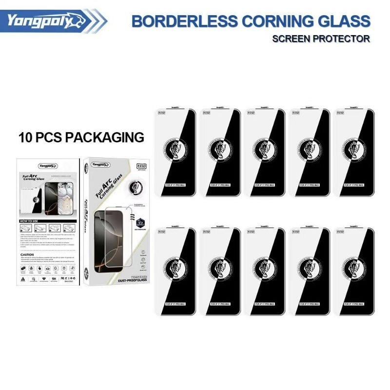 Kính cường lực HD độ dày 0,55 cao cấp Tương thích với iPhone 17 16 15 14 13 12 11 Pro Max Plus Air X XR XS Max Kính cường lực bảo vệ màn hình