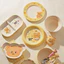 Hiện Đại Bà Nội Trợ Gấu Bơ Bát Gốm Hoạt Hình Dễ Thương Underglaze Màu Bộ Đồ Ăn Bát Cơm Hộ Gia Đình Đĩa Mì Ăn Liền Bát 1W5Y