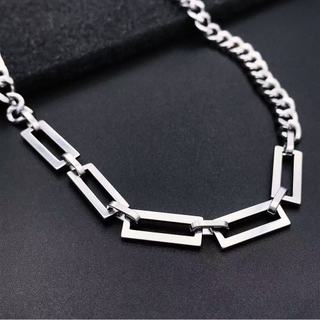 MIGILA Vòng Cổ Steel Titan Phong Cách Hip-Hop và Đường Phố, Không Phai Màu cho Thời Trang Unisex