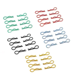 Bộ 50 RC Phụ Kiện Xe Hơi 1 / 10 Ô Tô Vỏ Thân Kẹp Chân Nhà Ở Chốt R Khóa Cố Định Cho 1: 10 Xe Bánh Xích Buggy Drift Mô Hình Ô Tô