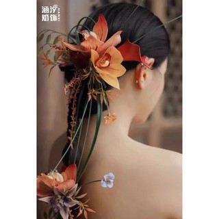 Hanxi Cô Dâu Mũ Đội Đầu Mới - Phong Cách Trung Hoa, Phụ Kiện Tóc & Makeup Cưới OH77