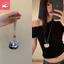 Mặt dây chuyền mèo hoạt hình cổ điển đáng yêu, vòng cổ nữ đẹp