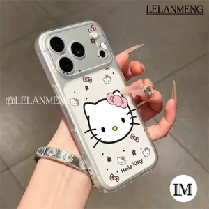 Áp Dụng Cho IPhone 15 17 11 14 Air 17 15 Pro12 16 13 Pro Max 14 16 15 Plus Vỏ Điện Thoại Hình Hello Kitty Và Nơ