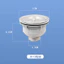 811 Đầu Thép Đơn Bồn Rửa Thoát Nước Nhà Bếp Chậu Rau Inox Đơn Bồn Rửa Đôi Drainer Chậu Rửa Rau Phụ Kiện QLFZ