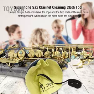 Toyuvn Dụng cụ vải làm sạch kèn Clarinet 3 màu cho kèn Saxophone Sax Clarinet (Xám)