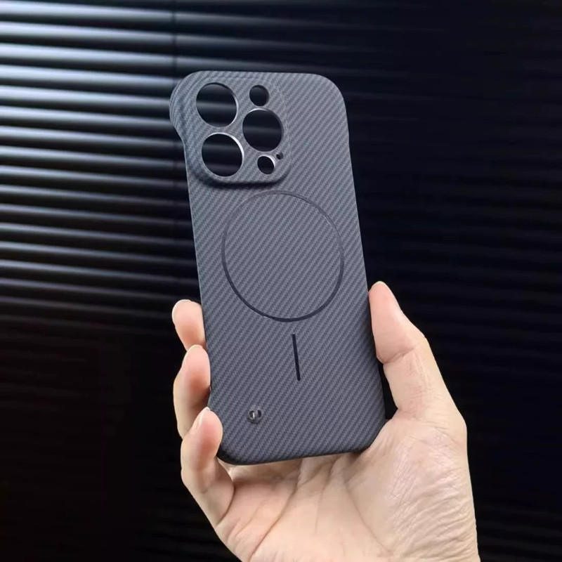 Ốp Lưng Carbon Fiber Có Nam Châm Cho IPhone 16 15 14 13 Pro Max ốp Bảo Vệ Chống Sốc Siêu Mỏng Nhiều Màu