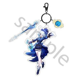 Genshin Gantungan kunci acrylic Vision Pedang Top quality Keychain - 3K Hutao