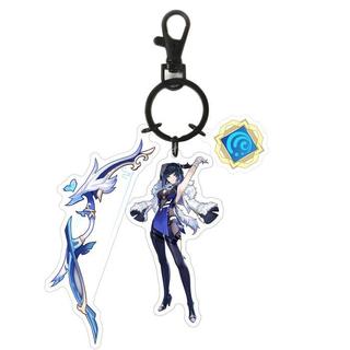 Genshin Gantungan kunci acrylic Vision Pedang Top quality Keychain - 3K Hutao