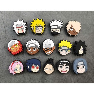 Set Charm Naruto Làng Lá Kakashi Naruto Sasuke Sakura Itachi Jiraiya Minato Madara Gaara Lee Shikamaru 3D Cute DỄ THƯƠNG