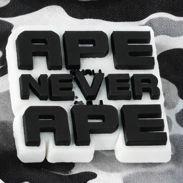 Set Charm BAPE Khỉ Ape Camo Xanh Hồng Street Style 3D Siêu Ngầu Gắn Dép Crocss Cá Tính Độc Lạ Phong Cách Đường Phố
