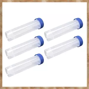 5 Ống ly tâm trong suốt bằng nhựa 50ml có tỷ lệ Ống thử nghiệm bằng nhựa đứng tự do có nắp vặn