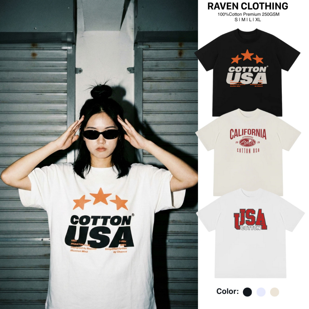 [Vải Xịn] Áo Thun Relaxed Cotton USA Star Premium Cotton 250GSM cá tính phong cách