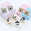 Cufflinks vuông kim cương phù hợp với áo sơ mi