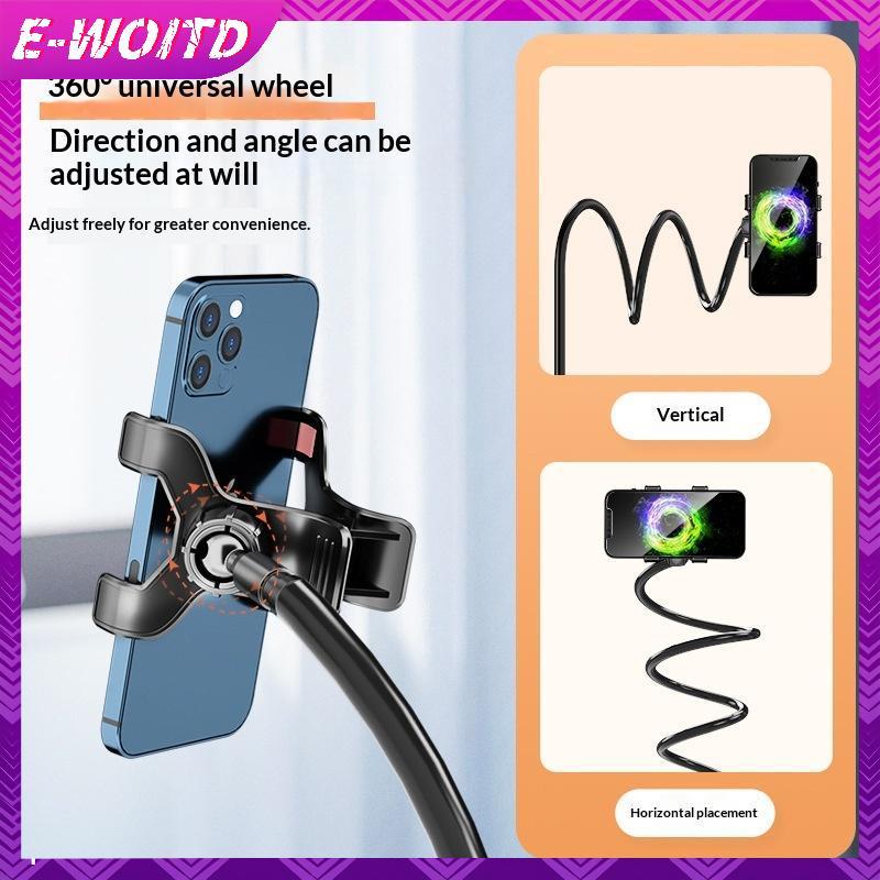 E-WOITD Lười Đầu Giường Để Bàn Kẹp Điện Thoại Braet Linh Hoạt Cánh Tay Dài Ngỗng Người Lười Braet Có Tay Cầm Áo Braet Trực Tiếp Trên Cao E-WOITD