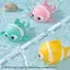 Đồ chơi tắm trẻ em hình chú hề dễ thương Đồ chơi tắm cho trẻ mới biết đi Dây chuyền bơi Đồ chơi tắm cho bé Động vật dễ thương Làm dịu đồ chơi nước Quà tặng trẻ em [mới]