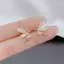 Bông Tai Zircon Hình Hoa Dễ Thương Cho Nữ, Thiết Kế Tinh Tế Phong Cách Cổ Tích