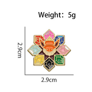 1Pc Dễ Thương Pokemon Trâm Hoạt Hình Eevee Hợp Kim Huy Hiệu Pin Phụ Kiện