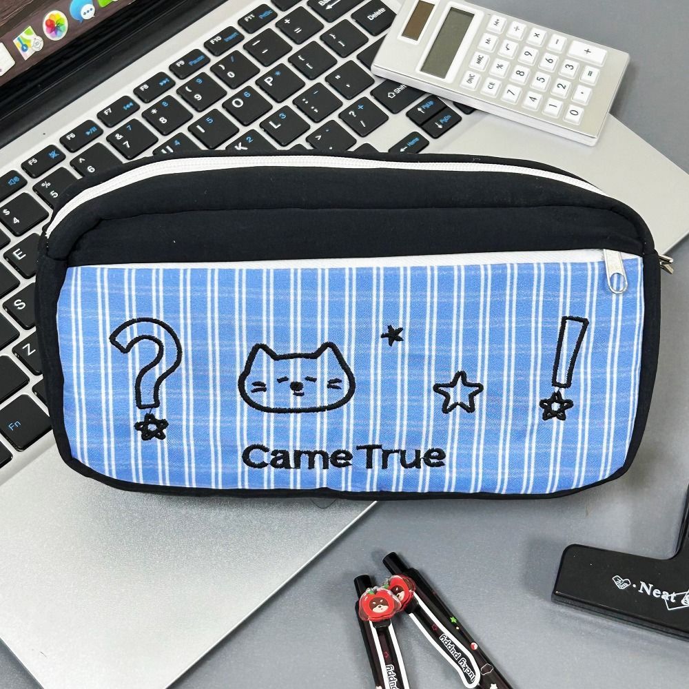 Túi đựng bút HIGHVIEWLS, Bút chì cảm ứng mềm dung lượng lớn, Túi đựng văn phòng phẩm chấm bi di động Quà tặng học sinh