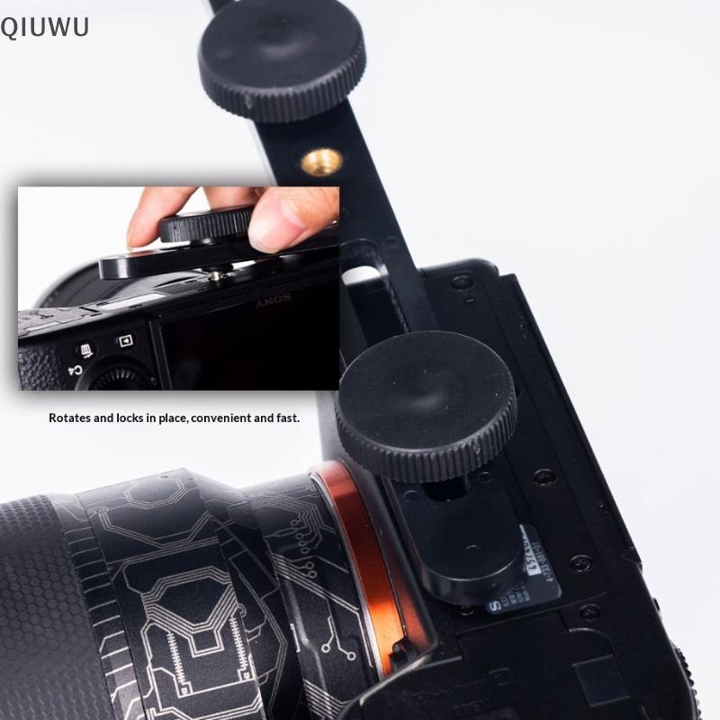 QIUWU 1 Chân Đế Flash Gắn Chân Đế Với 2 Ốc Vít Chuyển Đổi Giày Nóng Cho Máy Ảnh SLR Kỹ Thuật Số Đa Năng Giá Đỡ Đèn Đôi.